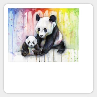 Pandas in the Rainbow Magnet